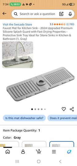 Faucet mat