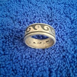 Ring, with Tribal Waves