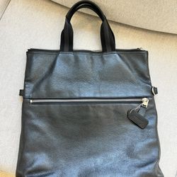 Coach Leather Handbag, Black