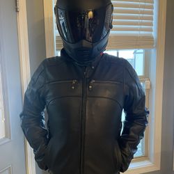 Harley-Davidson Swingarm 3-in-1 Leather Jacket (Tall) – Excellent Condition