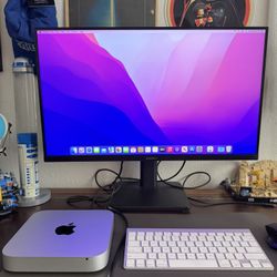 Mac Mini, Apple Keyboard, various cables