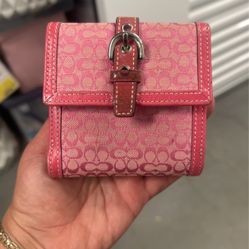 Pink Coach Wallet