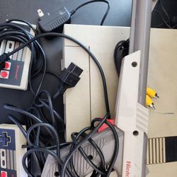 Nes Console With Light Gun