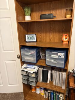 4‑Shelf Wooden Bookcase / Storage Organizer