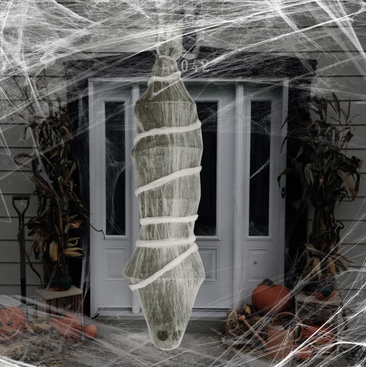 Halloween Decorations Cocoon Corpse 72 Inch Hanging Halloween Cocoon Indoor Outdoor Decorations
