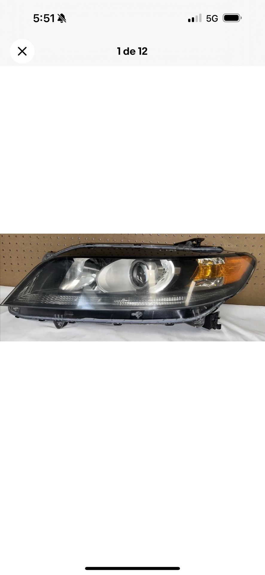 💢2008 - 2012 Honda Accord Headlight OEM FACTORY Left Side LH❗️