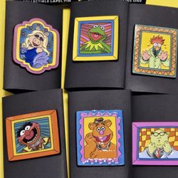 Disney Muppets COMPLETE SET Portrait Enamel Metal Pin Blind Box Combo Set
