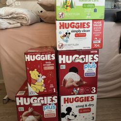 📦 Huggies Diapers & Wipes - Brand New, Unopened Boxes! 🧸🍼