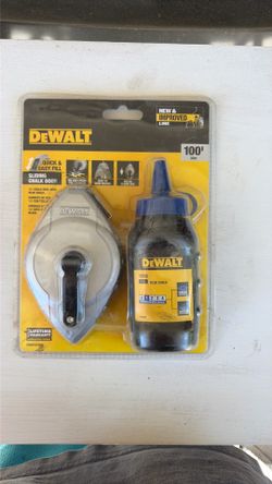 100’ chalk line and blue chalk