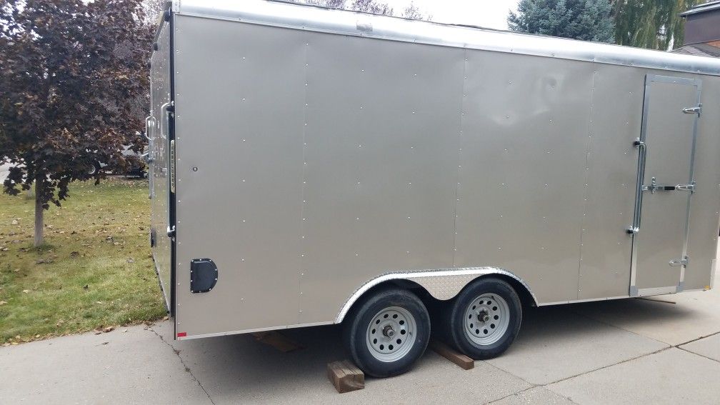 Mirage trailer 8.5x16 ramp rear door 2017