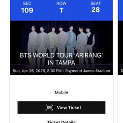 BTS Ticket 