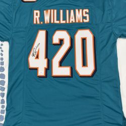 🔥 Ricky Williams Signed Jersey – JSA Certified – Stitched – Miami Dolphins 🔥