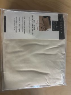 Cal King deep fitted sheet, gray smoke
