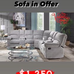 Recliner Sectional Sofa In Offer 🔥🔥🔥