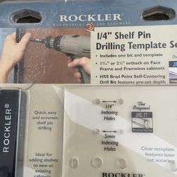 1/4” Shelf Pin Drilling Template Set