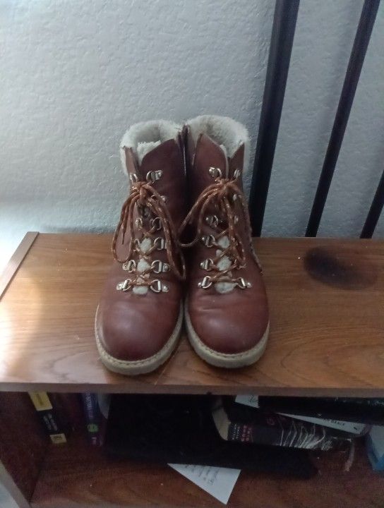 Brown Leather Boots