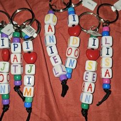 Keychain  Names. $5 Each Keychain 