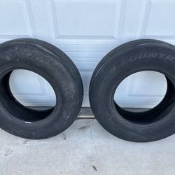 Two Toyo Tires for Vehicle Brand :Toyo Tire Model: Open Country A31 Size: P245/75R16 Made in Japan 