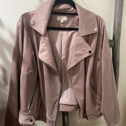 Loft Suede Moto Jacket $20