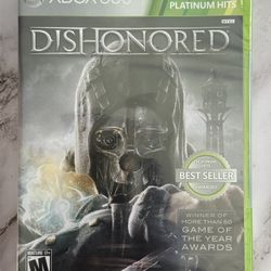 Dishonored Microsoft Xbox 360 Video Game BRAND NEW & FACTORY SEALED 