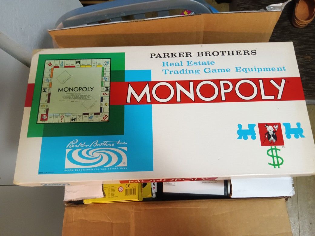 1961 Monopoly Board Game