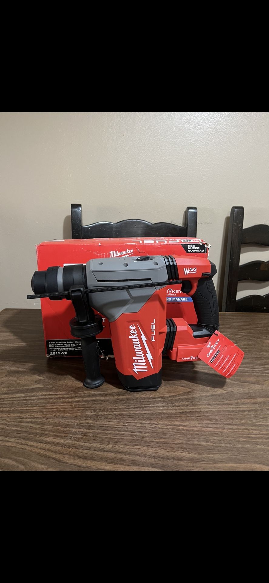 Milwaukee M18 Fuel 1-1/8” SDS Plus Rotary Hammer with ONE-KEY