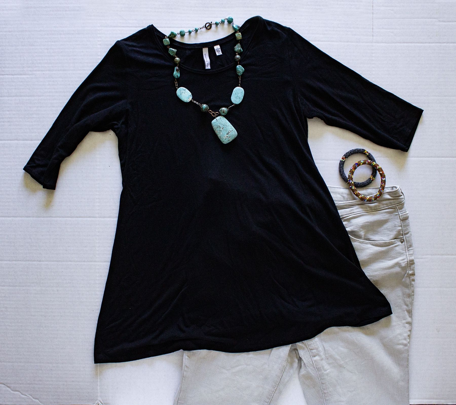 Beatrix OST Black Tunic Top - Womens S