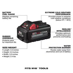 Milwaukee M18 XC 6.0 High Output Battery