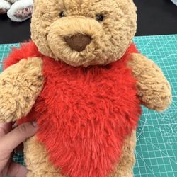 Jellycat Bartholomew Bear Heartthrob (retired) 