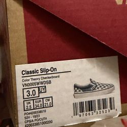 Kids Van Shoes Brand New Size 3 Kids