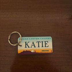 State of Arizona Keychain USA Name Plate Katie NEW Grand Canyon Caverns