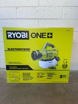 NEW RYOBI ONE+ 18V Cordless Electrostatic 0.5 Gal Sprayer – Tool Only (P2809BTL)