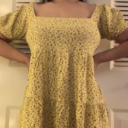 Yellow Flower Dress 