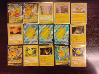 pokemon card lot mostly Pikachu cards