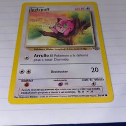 Pokemon Jigglypuff 54/64 Jungle 1st Edition (Spanish)