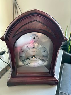 Linden Mahogany Chime Mantle Clock