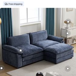 Ktaxon 86" W Sectional Sofa Modern Convertible Couch