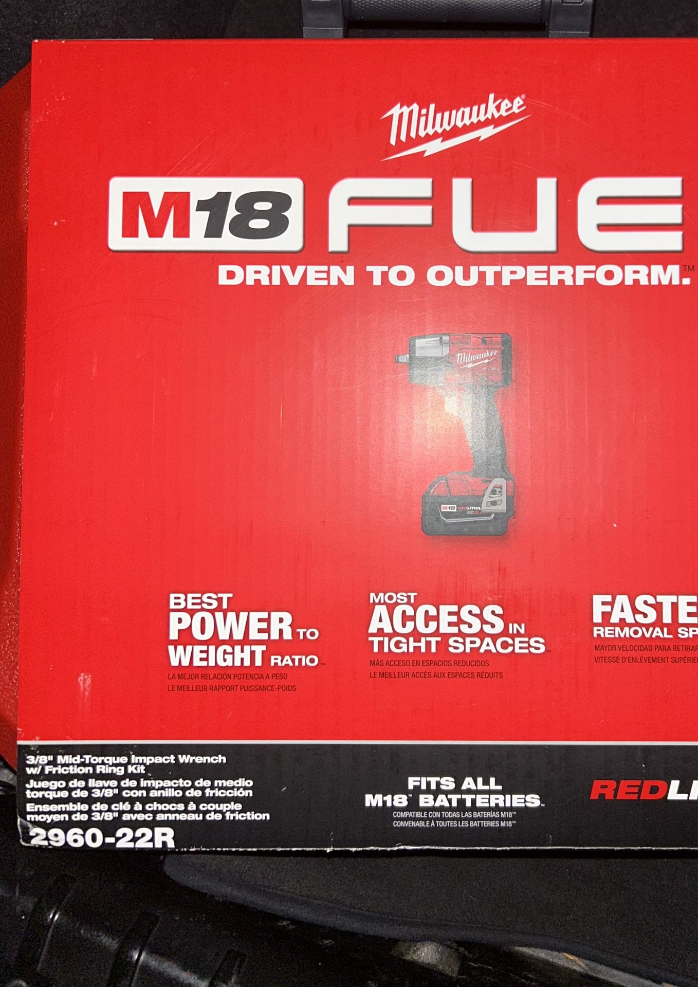 3/8" Mid-Torque Impact Wrench w/ Friction Ring Kit