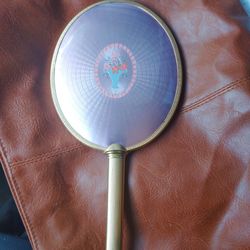 Antique Apollo Design Vintage Mirror/Brass Frame