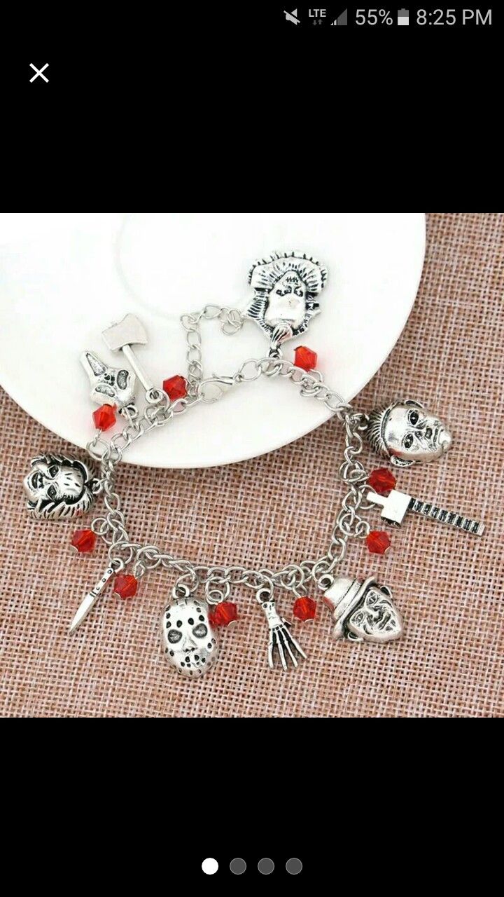 Horror charm bracelet