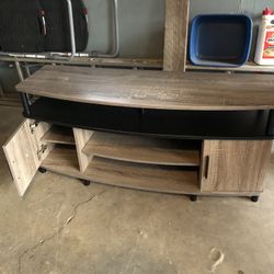 Television Stand With Doors And Shelf 47 Inches