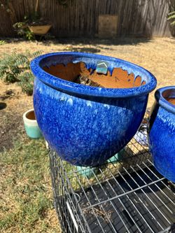 Blue s3 flowerpot