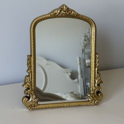 gold vintage mirror
