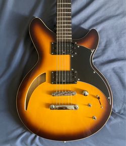 Douglas Baritone Semi-Hallow Guitar with Split Coil Humbuckers