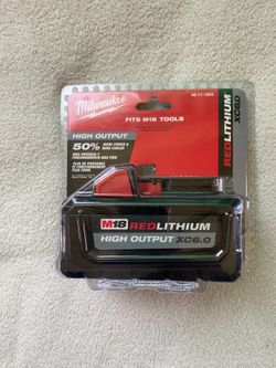 🔴⚫️Milwaukee M18 red lithium xc 6.0
