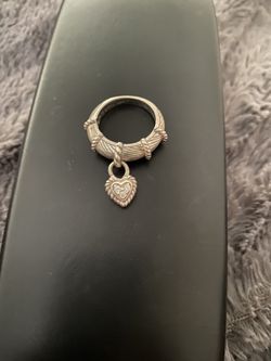 Sterling Silver And Diamond Ring
