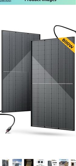 Bouge RV Bifacial back  solar panels (set of 2)