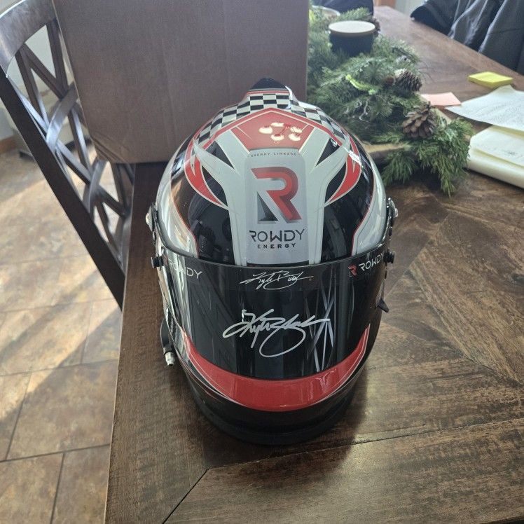 Kyle Busch Rowdy Energy Signed Full Size NASCAR Helmet RCR Chevy COA Pristine