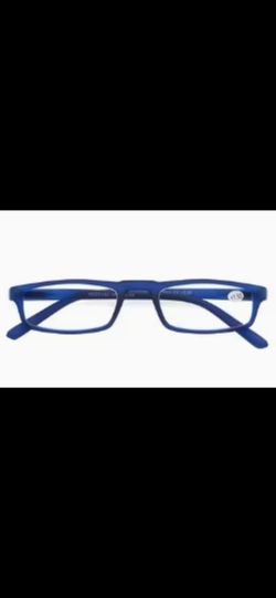 New Plastic Rectangle Eye Glass Frames - Blue
