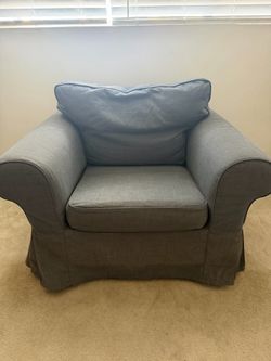 FREE Oversized gray IKEA chair - no stains or holes, etc.